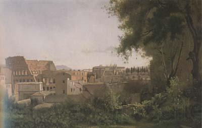 Jean Baptiste Camille  Corot Le Colisee Vue prise des Jardins Farnese (mk11)